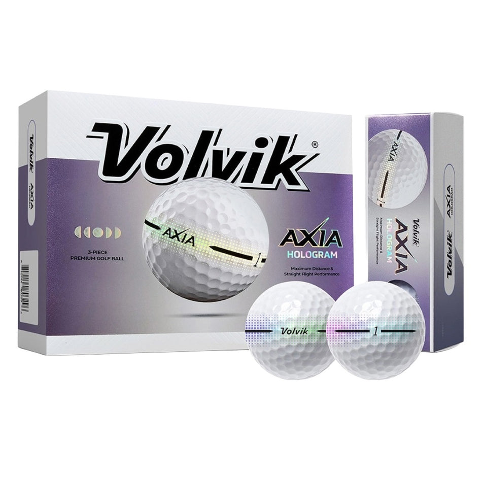 Volvik AXIA Golf Balls - Hologram - 1 dozen boxed