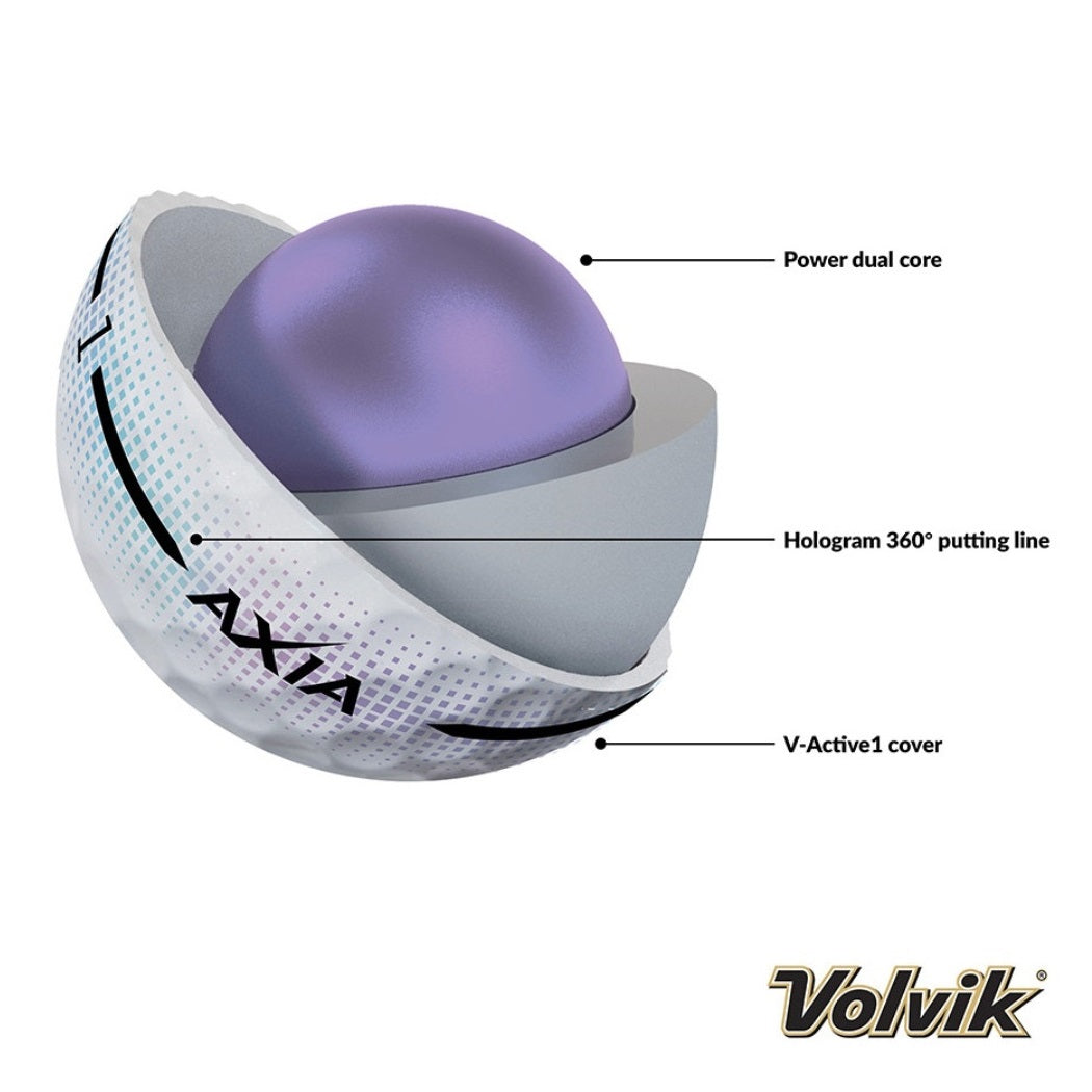 Volvik AXIA Golf Balls - Hologram - construction