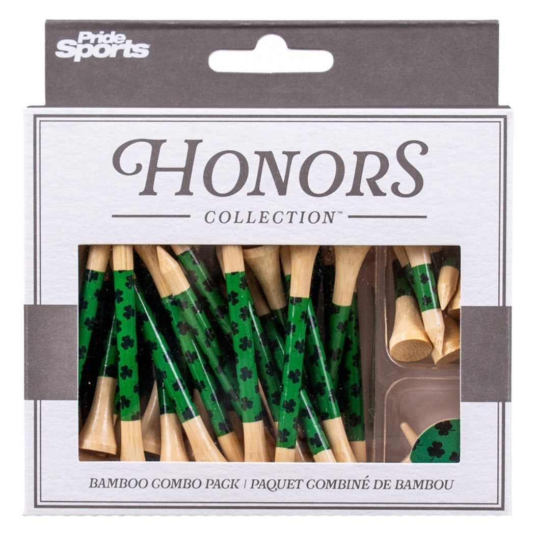 Pride Sports Honors Collection - Bamboo Tees / Ball Marker Combo Pack - Shamrock