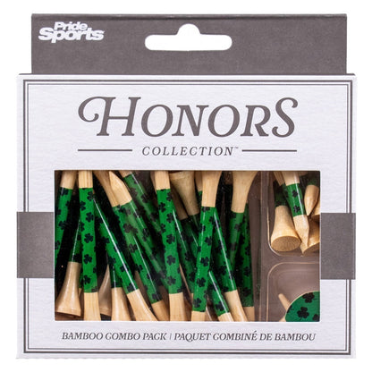 Pride Sports Honors Collection - Bamboo Tees / Ball Marker Combo Pack - Shamrock