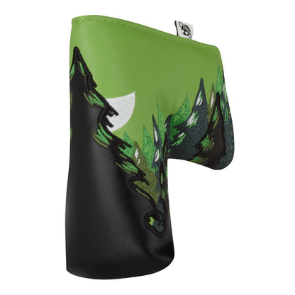 Luna Links Landscape Headcover - Blade Putter Green 