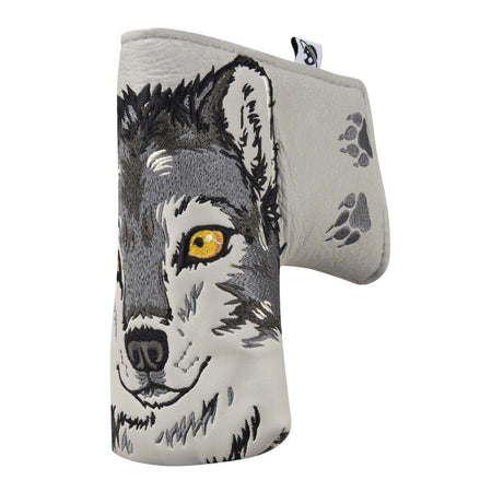 Luna Links Blade Putter Novelty Golf Club Headcover - Wolf