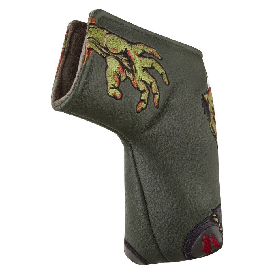 Luna Links Blade Putter Novelty Golf Club Headcover - Zombie - reverse side