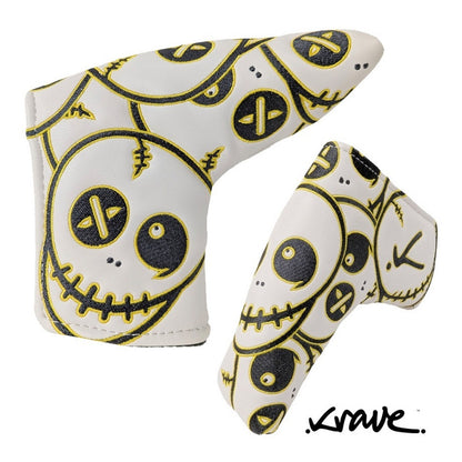 Krave Antarctica Blade Putter Headcover - front and rear views