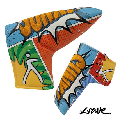 Krave Comic Book Blade Putter Headcover - front view