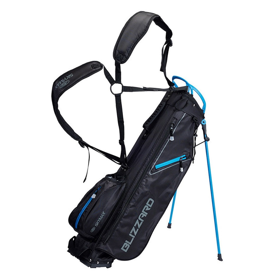 Skymax Blizzard Lightweight Stand Carry Golf Bag – 4-Way Divider – Black/Blue