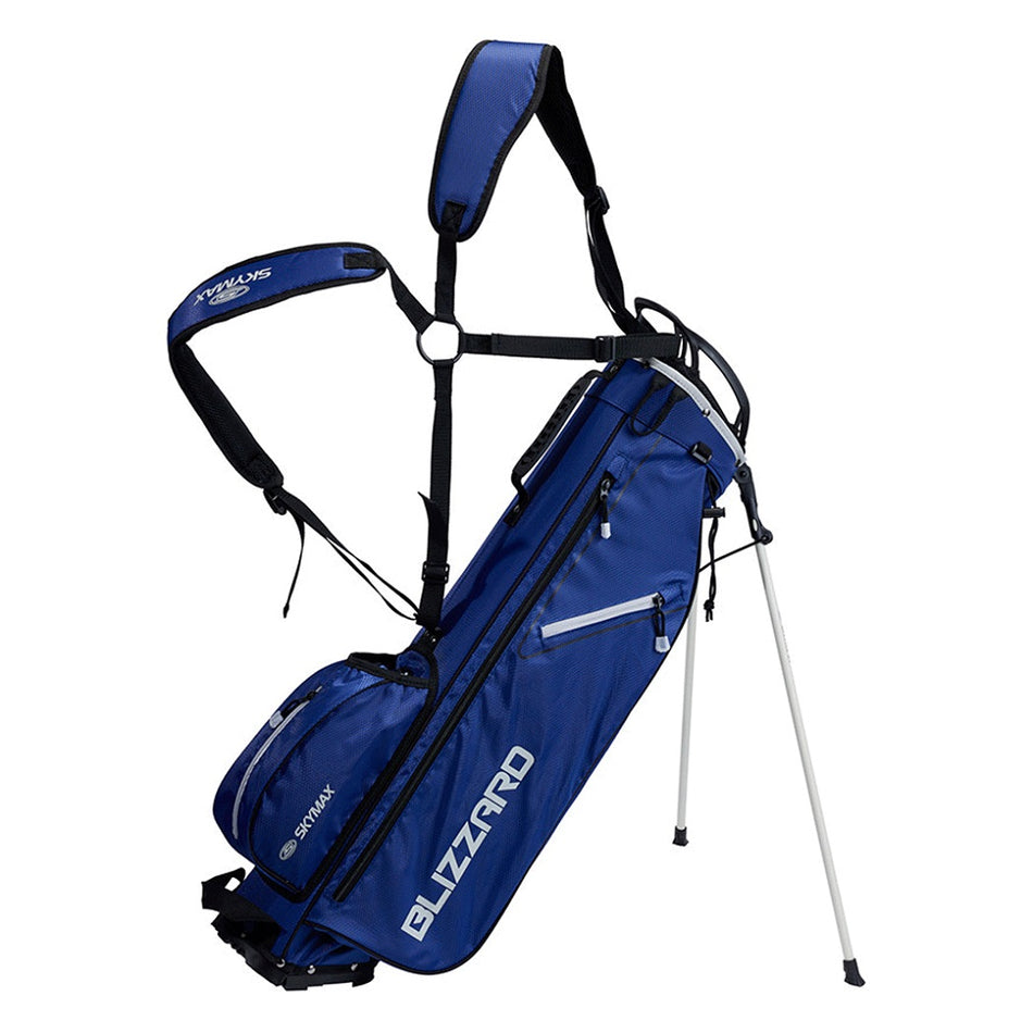 Skymax Blizzard Lightweight Stand Carry Golf Bag – 4-Way Divider – Navy/Grey