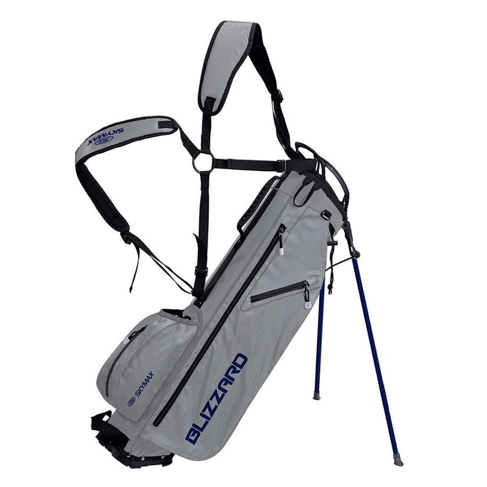 Skymax Blizzard Lightweight Stand Carry Golf Bag – 4-Way Divider – Grey/Navy