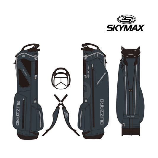 Skymax Blizzard Lightweight Stand Bag - Charcoal/Grey