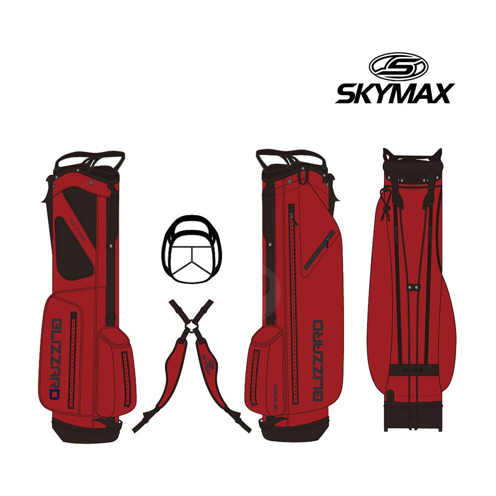 Skymax Blizzard Lightweight Stand Bag - Red/Charcoal