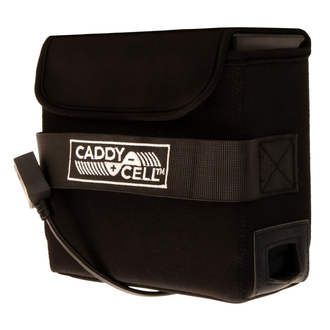 CaddyCell Lithium Golf Trolley Battery & Charger for Motocaddy M-Series - 18 Hole - branded case