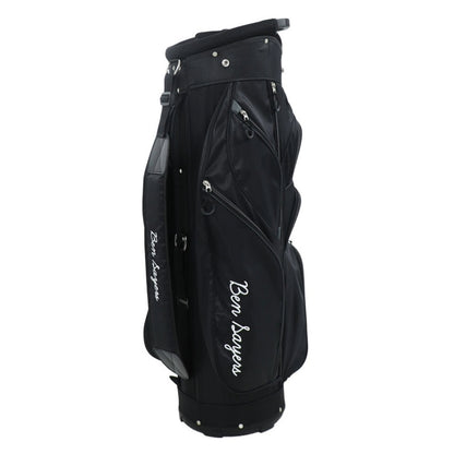 Ben Sayers DLX Cart/Trolley Golf Bag - G7007 Black/Grey - rear view