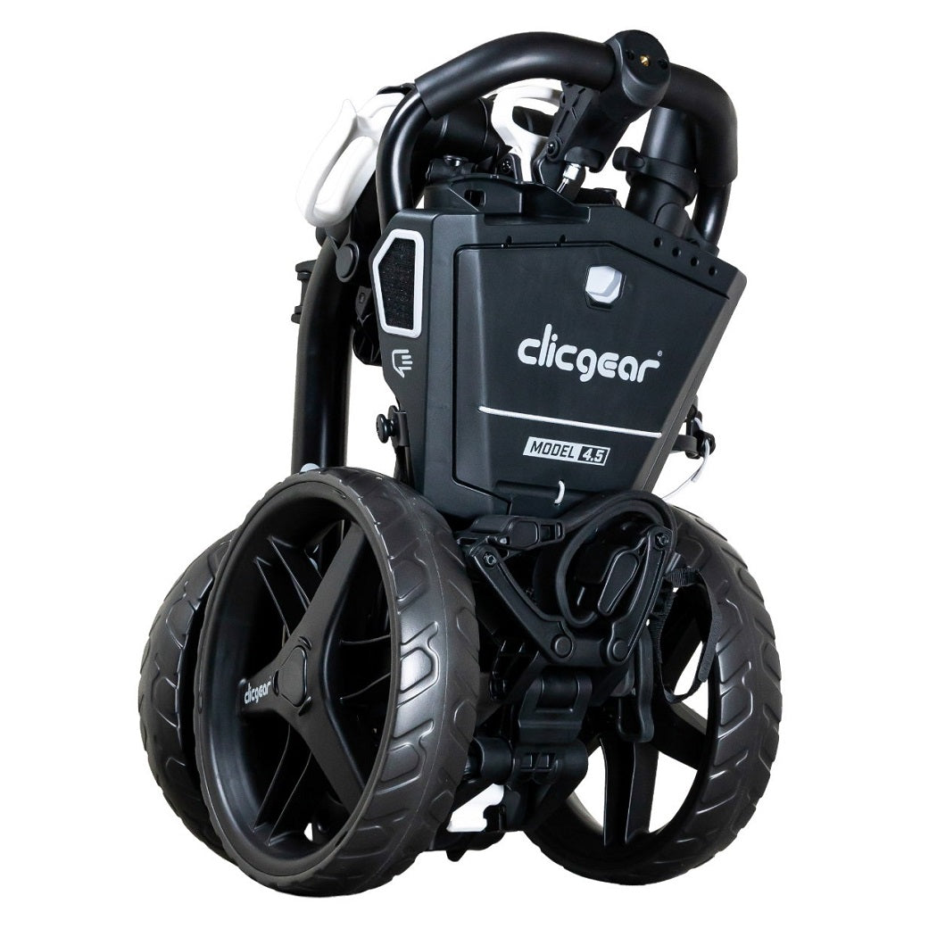 Clicgear 4.5 Golf Push Trolley folded compact in Black