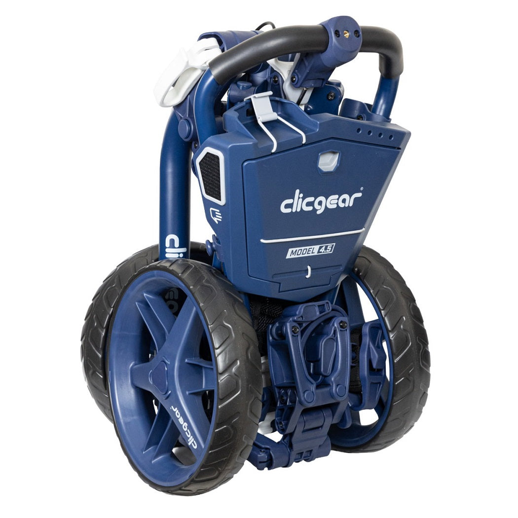 Clicgear 4.5 Golf Push Trolley folded compact in Navy