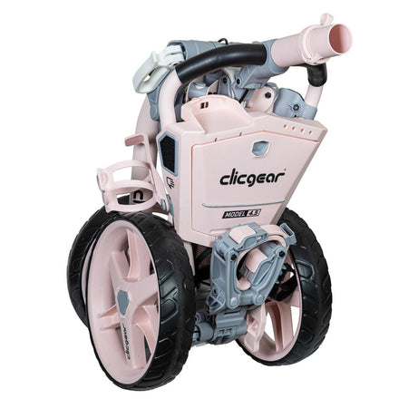 Clicgear 4.5 Golf Push Trolley folded compact in Pink