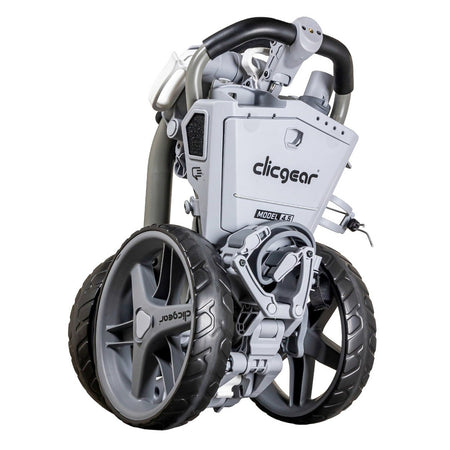 Clicgear 4.5 Golf Push Trolley folded compact in Slate