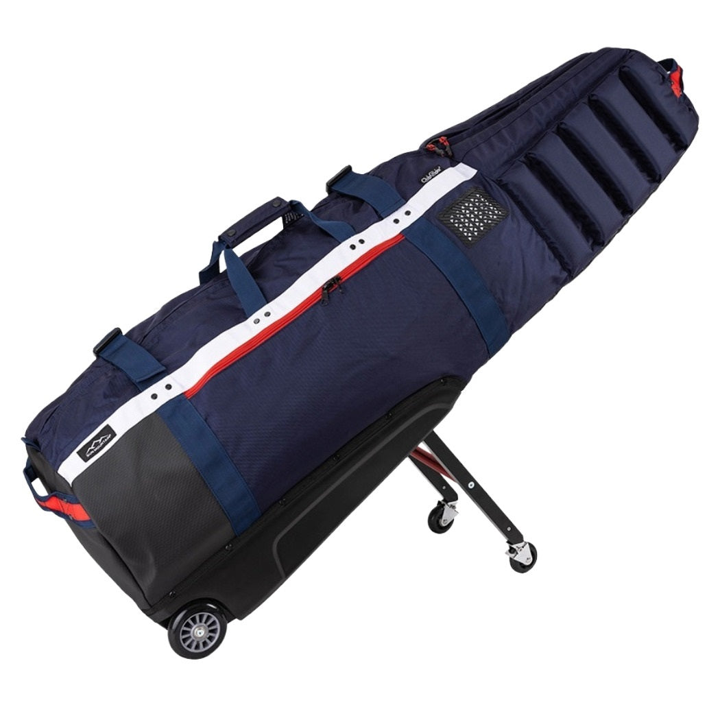 Sun Mountain Meridian Travel Cover - Golf Flight Bag - Navy/White/Red