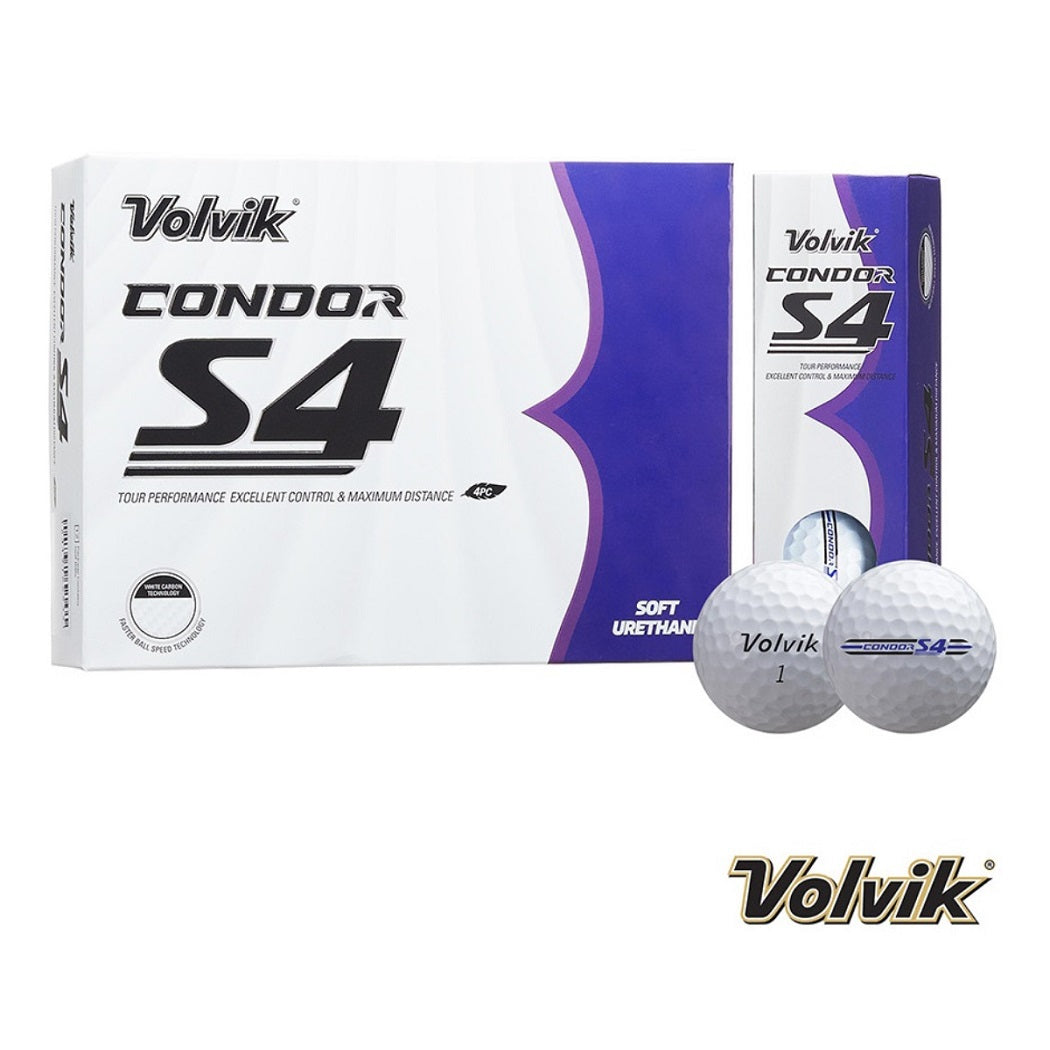 VOLVIK Condor S4 Tour Soft Golf Balls - Box of 12