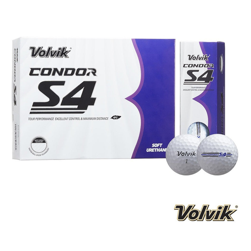 VOLVIK Condor S4 Tour Soft Golf Balls - Box of 12
