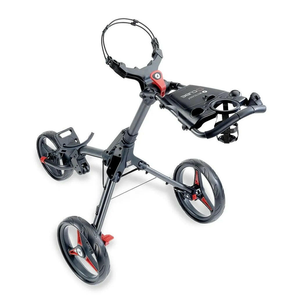 Motocaddy Cube 3 Wheel Golf Push Trolley Red