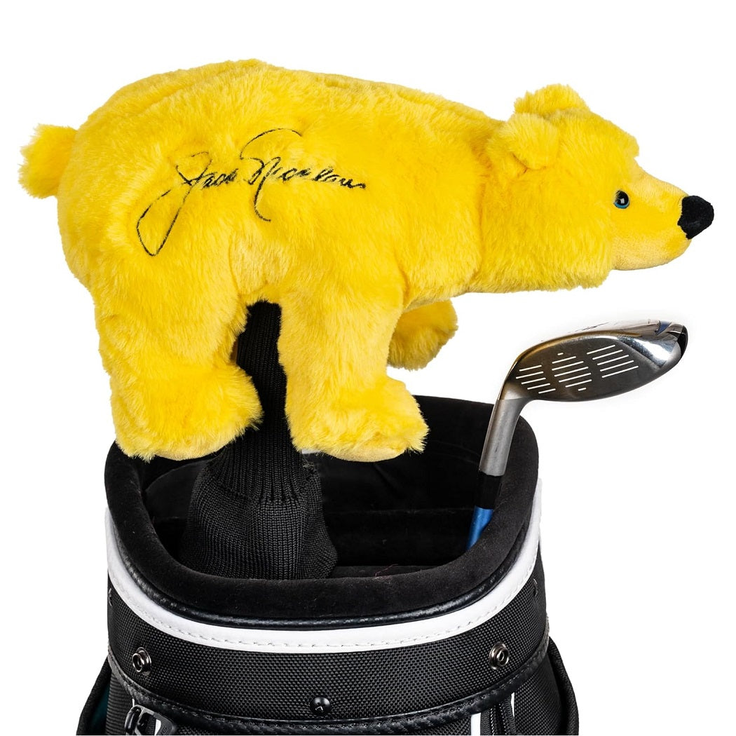 Daphne's Golf Novelty Headcover - Driver - Golden Bear - shown fitted to a club (golf clubs and bag not included)