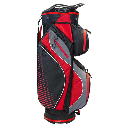 Longridge Deluxe Lite Cart Bag Red Side