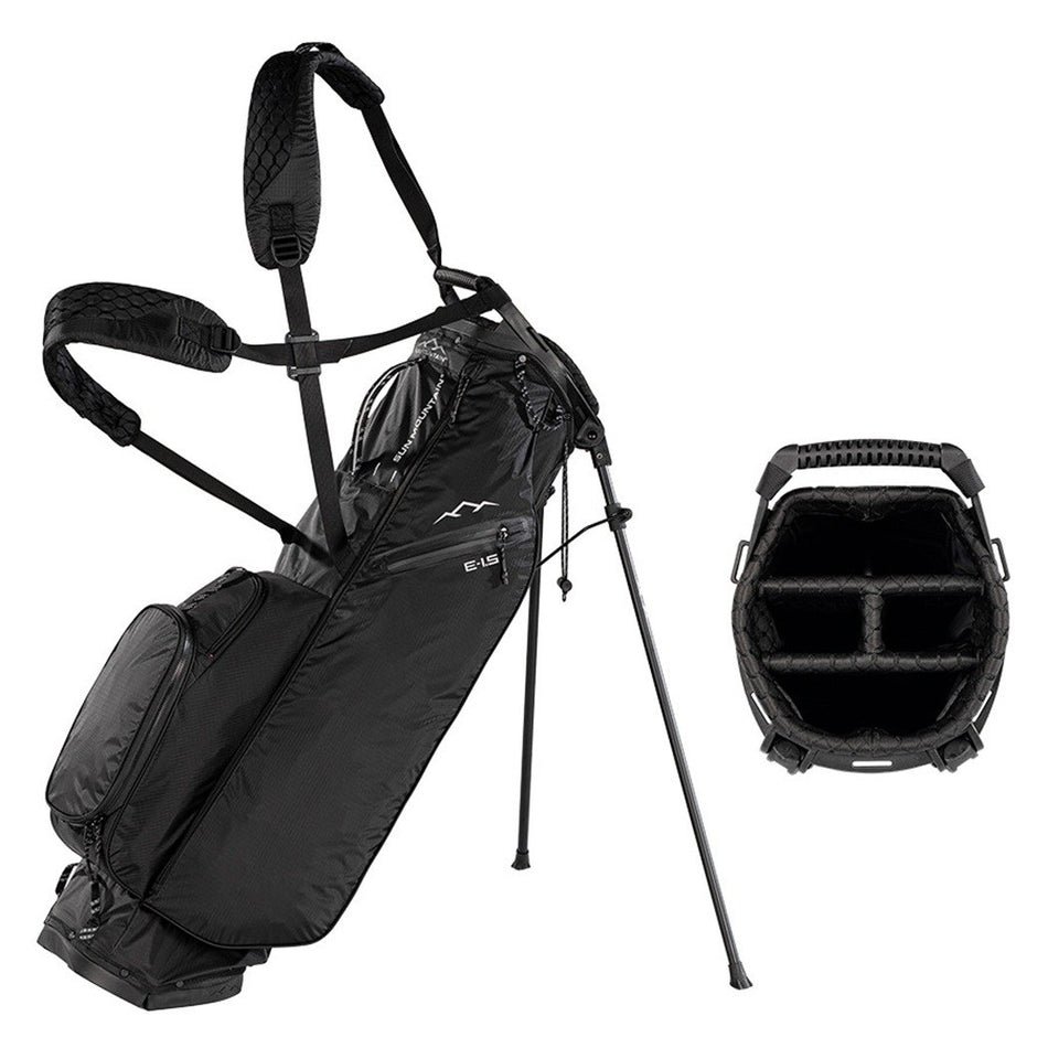 Sun Mountain Eclipse E1.5 4-Way Stand Golf Bag - Black - with divider