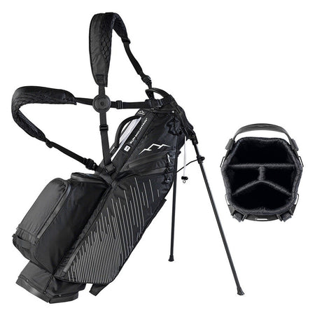 Sun Mountain Eclipse E2.5 4-Way Carry/Stand Golf Bag - Black/White - with divider