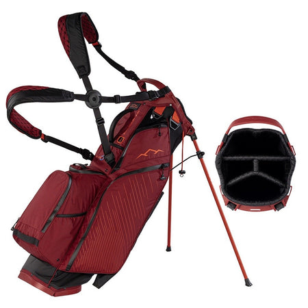 Sun Mountain H2NO Eclipse E3.5 Waterproof Stand Golf Bag Black/Garnet/Inferno - with divider