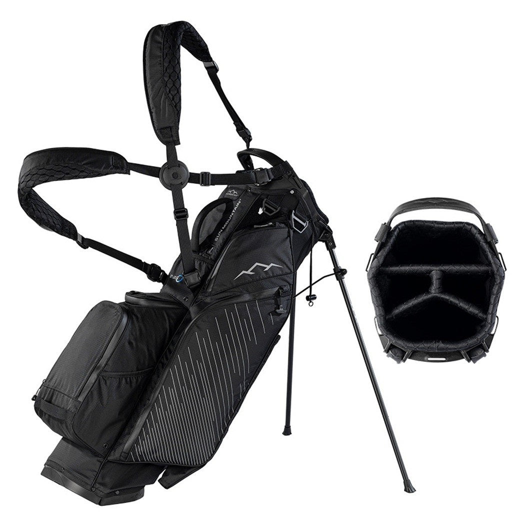  Sun Mountain H2NO Eclipse E3.5 Waterproof Stand Golf Bag Black/Nickel - with divider