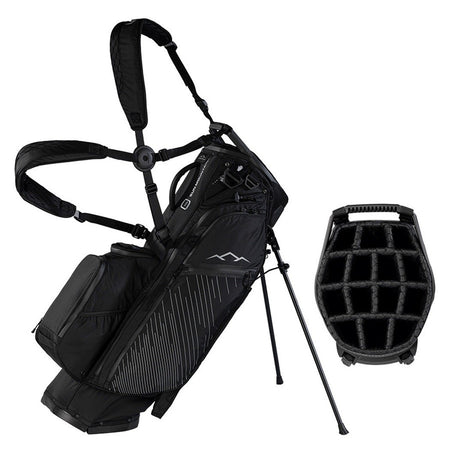 Sun Mountain Eclipse E4.5 VLO 14-Way Carry/Stand Golf Bag - Black/Steel - with divider
