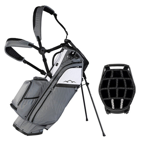 Sun Mountain Eclipse E4.5 VLO 14-Way Carry/Stand Golf Bag - Nickel/White/Black - with divider