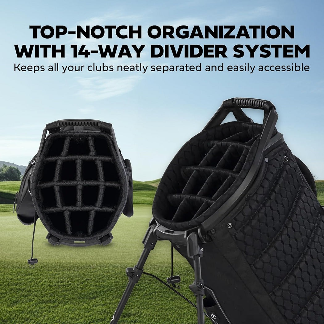 Sun Mountain Eclipse Three-5 14-Way Carry/Stand Bag - divider system