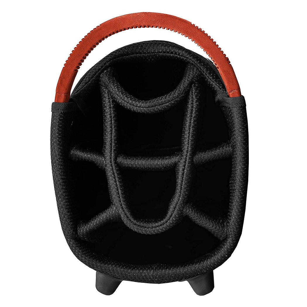 Longridge Elements Waterproof Golf Stand Bag - Black/Red - 8-way divider top