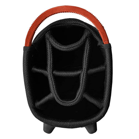 Longridge Elements Waterproof Golf Stand Bag - Black/Red - 8-way divider top