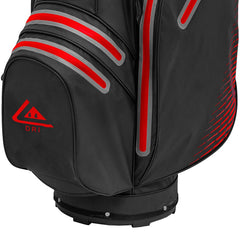 Longridge Golf Elements Waterproof Cart Bag (Black/Red) - showing the bag`s base