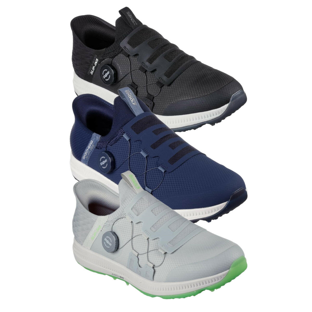 skechers elite 5 slip in shoes all colours