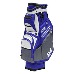 Ezeglide Eze84 Tour Cart Bag (Blue/White) - showing the cart bag with its multiple zippered pockets