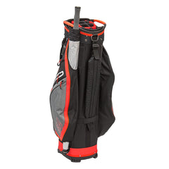 Ezeglide Eze84 Tour Cart Bag (Grey/Red) - showing the bag`s umbrella holder (umbrella not included)