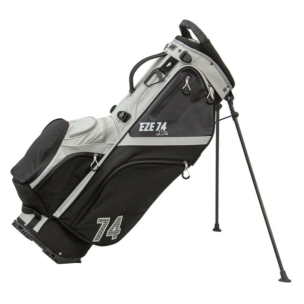 Ezeglide Eze 74 Lite Hybrid Stand/Cart Bag (Grey/Black) - showing the bag and its support legs