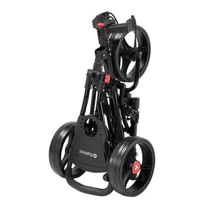 Fastfold TRIKE 2.0 Folding Pull/Push Golf Trolley - 3-Wheel - black folded