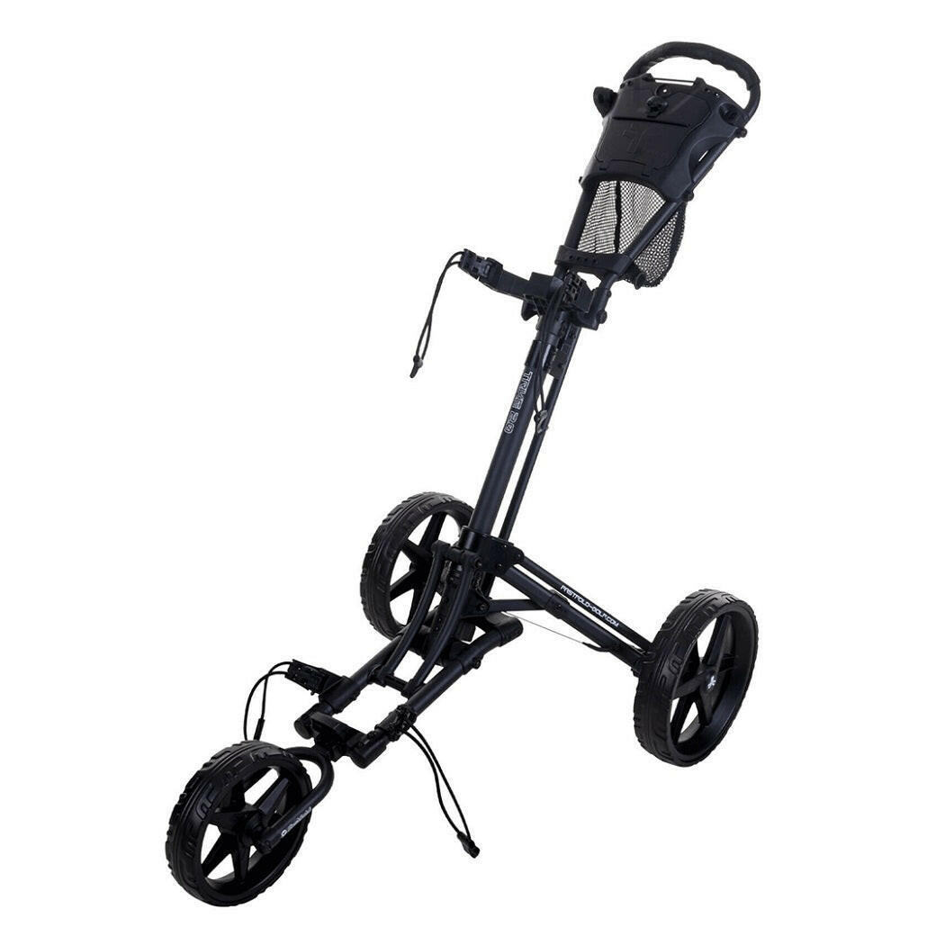 Fastfold TRIKE 2.0 Folding Pull/Push Golf Trolley - 3-Wheel - black