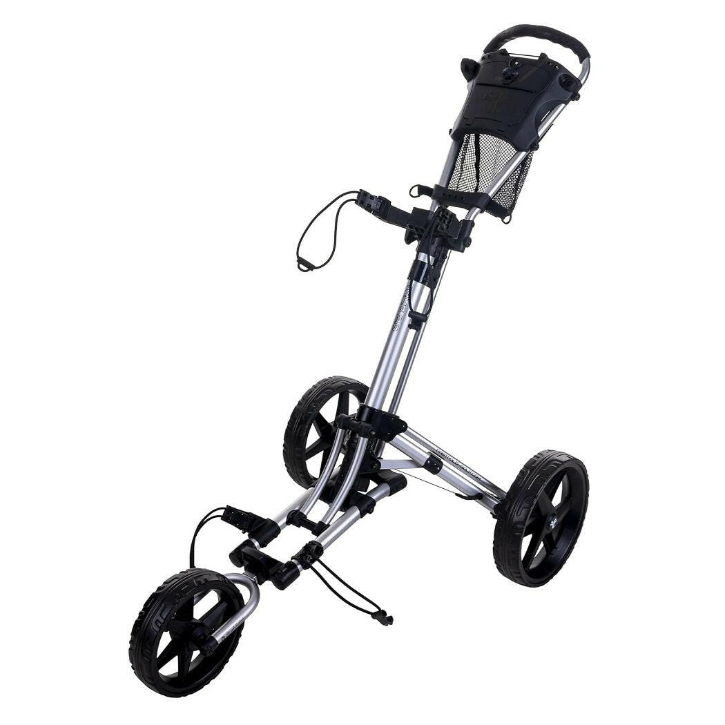 Fastfold TRIKE 2.0 Folding Pull/Push Golf Trolley - 3-Wheel - silver