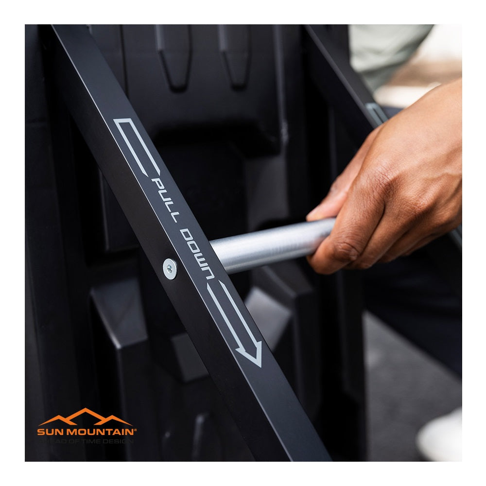 Sun Mountain ClubGlider Meridian Golf Travel Cover Flight Bag - Black - wheel mechanism