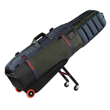 Sun Mountain Meridian Travel Cover - Golf Flight Bag - Black/Olive/Inferno