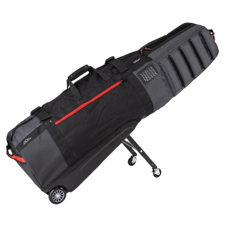 Sun Mountain Meridian Travel Cover - Golf Flight Bag - Black/Steel/Red