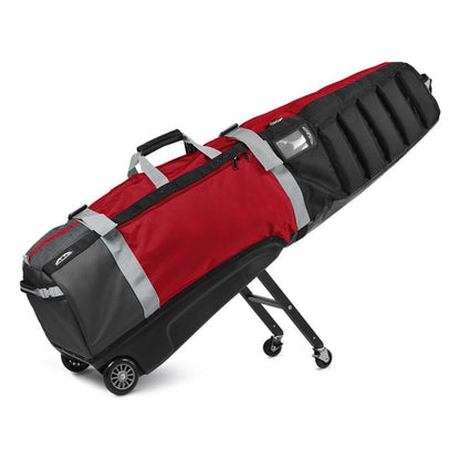 Sun Mountain Meridian Travel Cover - Golf Flight Bag - Black/Steel/Red