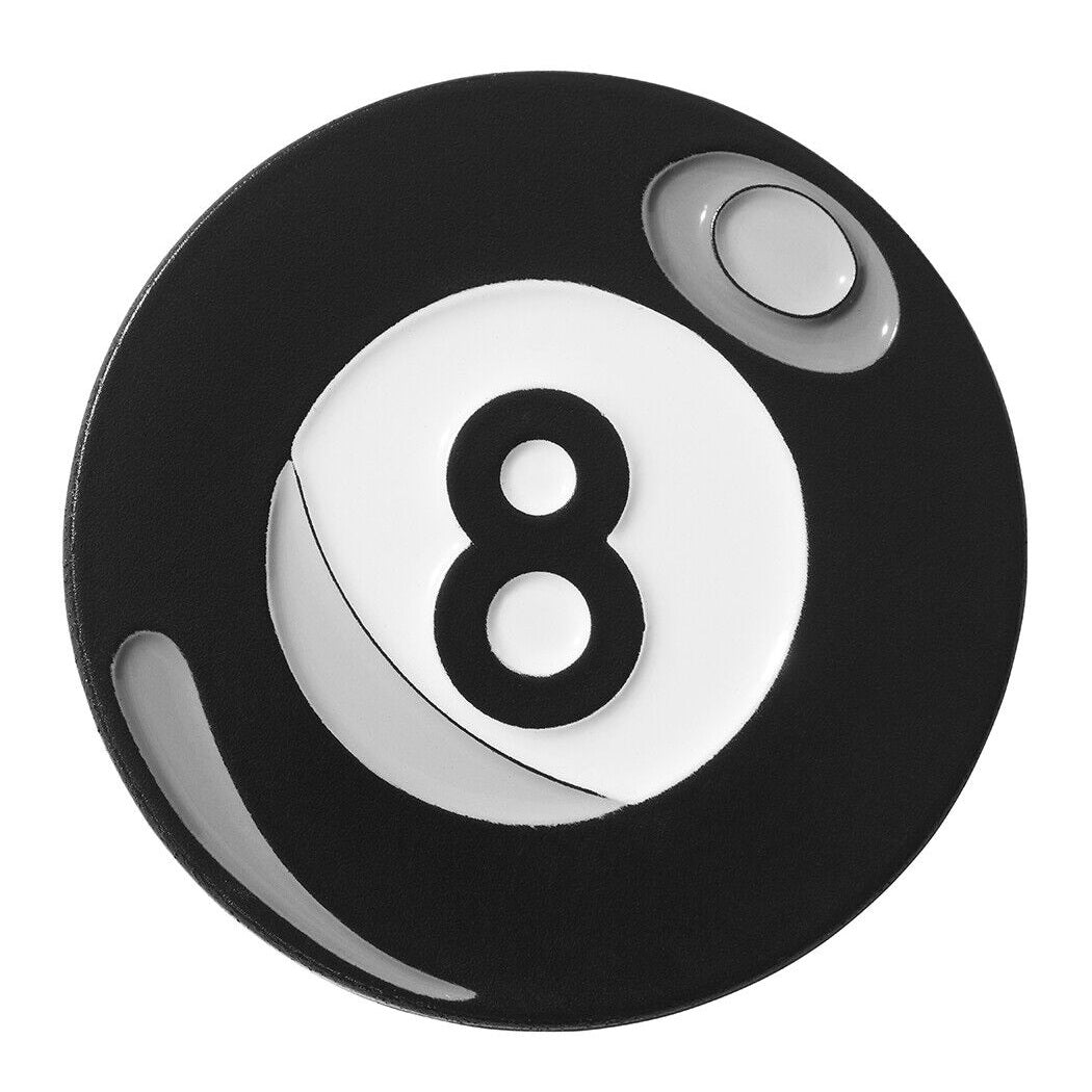 Luna Links Novelty Metal & Enamel Golf Ball Marker - 8-Ball Pool