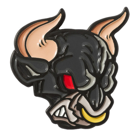 Luna Links Novelty Metal & Enamel Golf Ball Marker - Black Bull