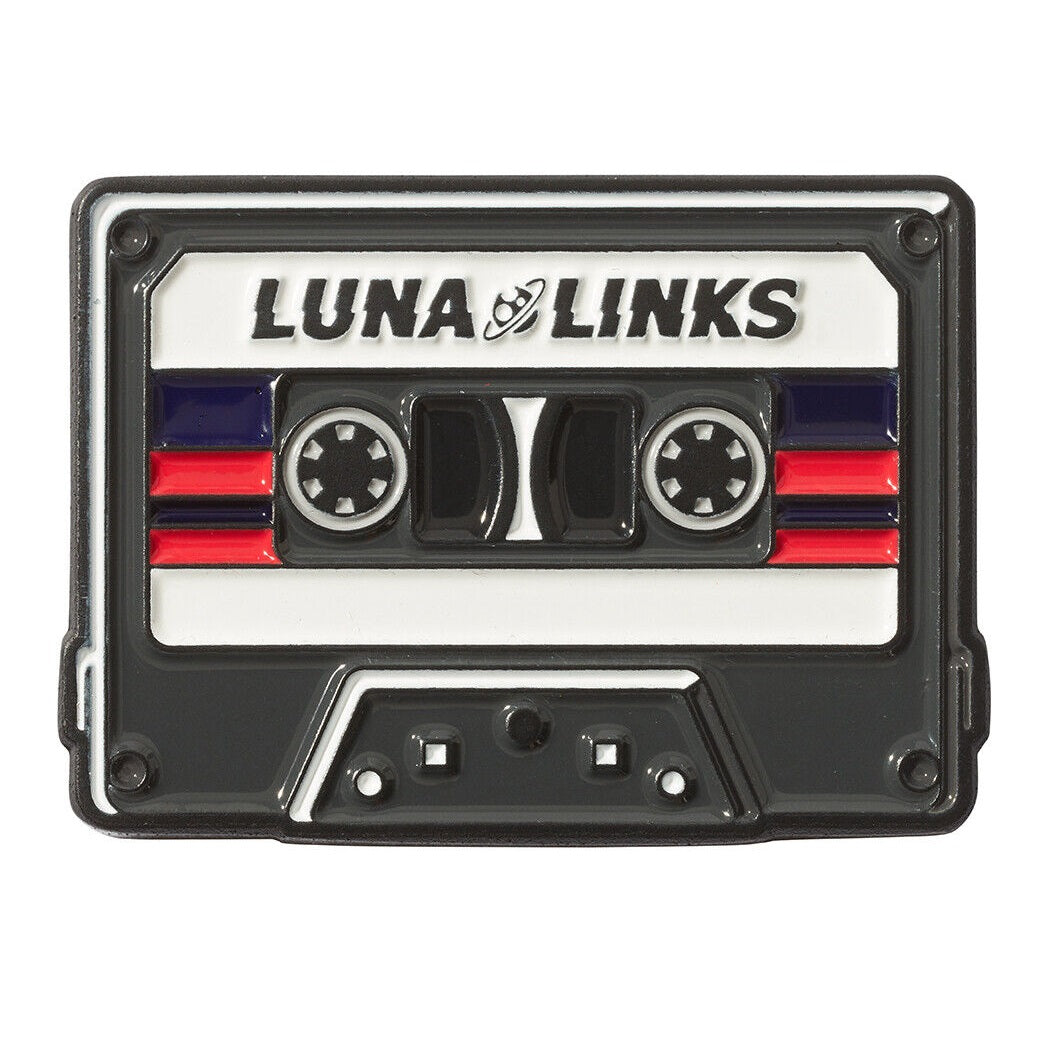 Luna Links Novelty Metal & Enamel Golf Ball Marker - Cassette Tape